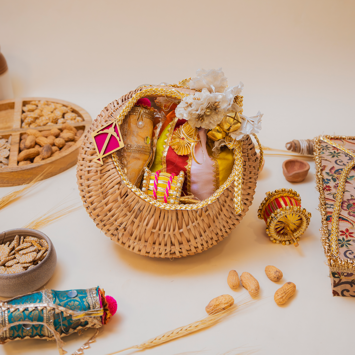 Lohri Cane Basket