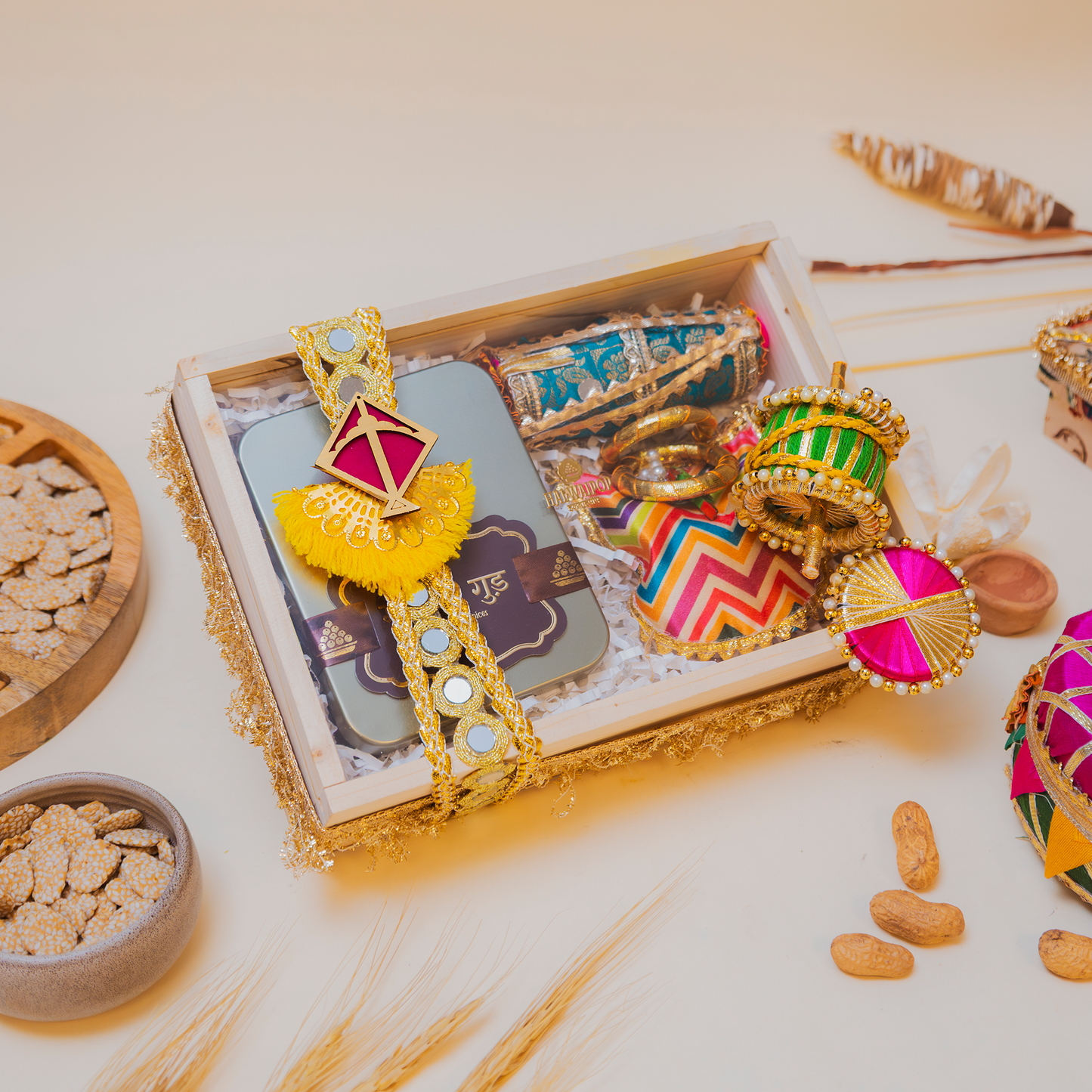 Lohri Wood Box
